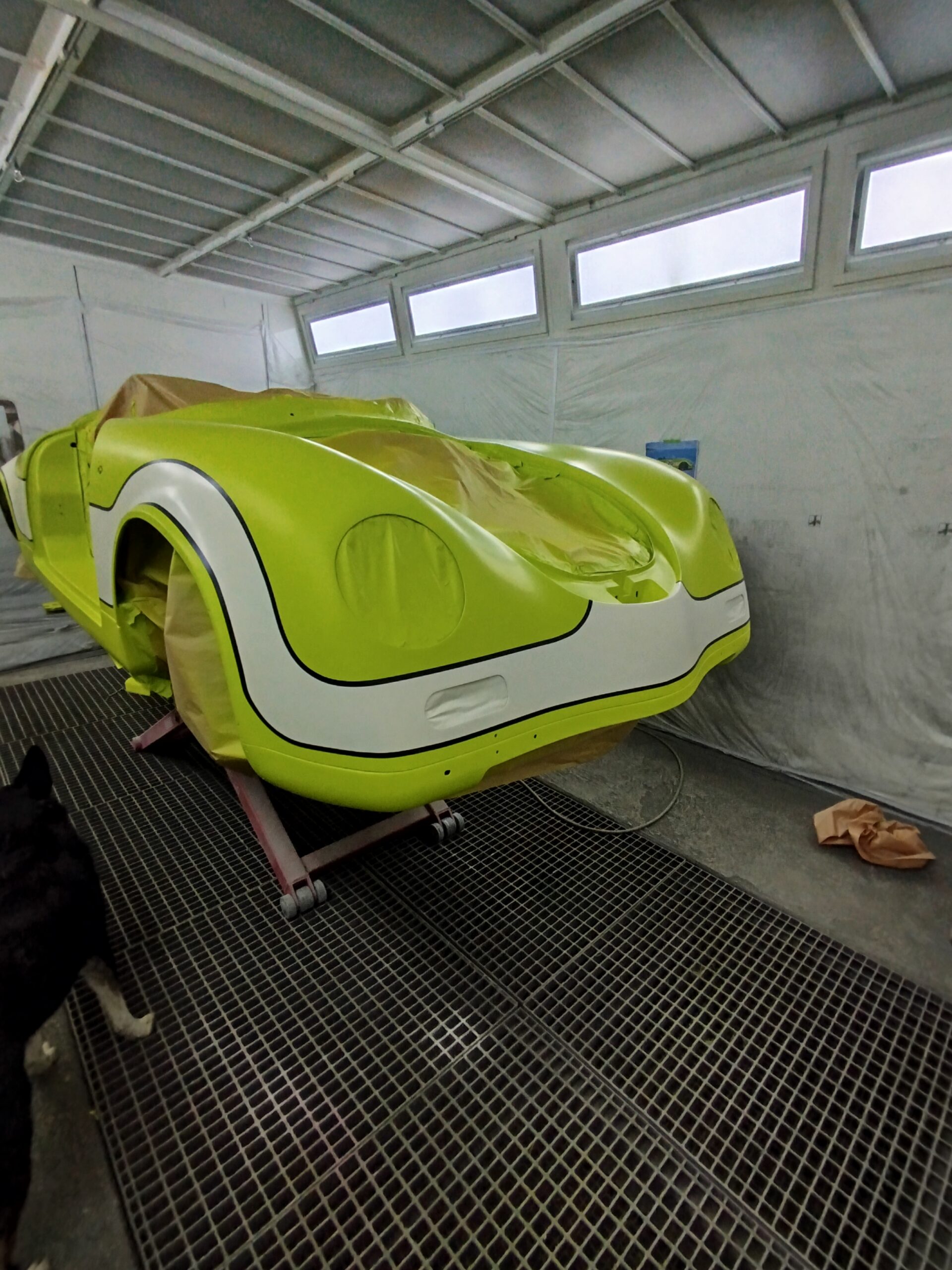 Pgo speedster carrosserie peinte vert anis vernis